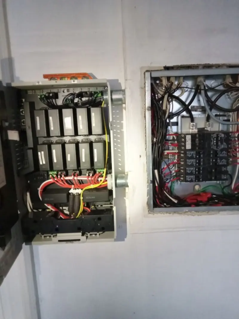 Electrical panel upgrade completed for Security Camera Wiring in Carmichael